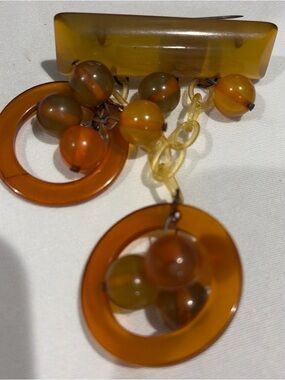 Vintage Bakelite brooch rare and unique